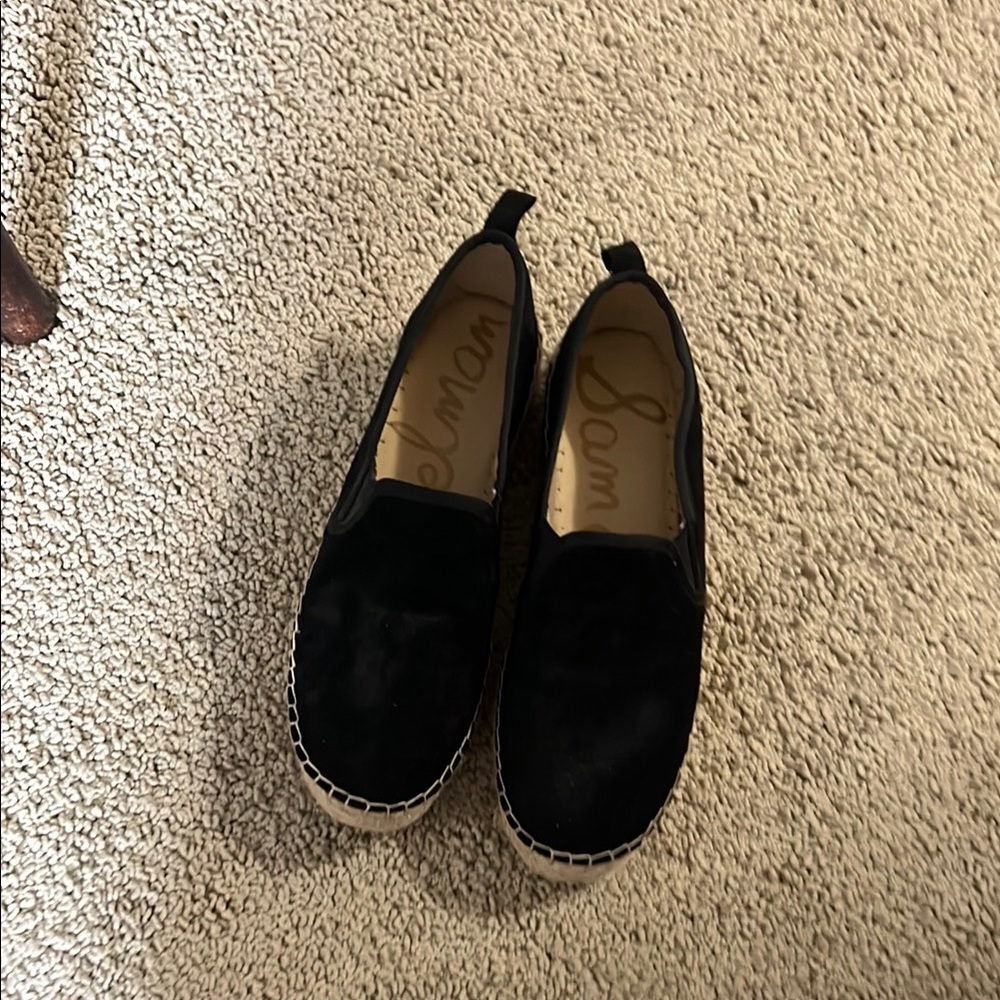 Black Slip-On Espadrilles